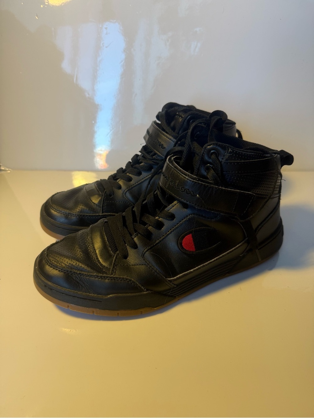 Men’s Shoes Basketball Hi Top Sneakers CHAMPION ARENA POWER Hi Top Gum Sole Sz10